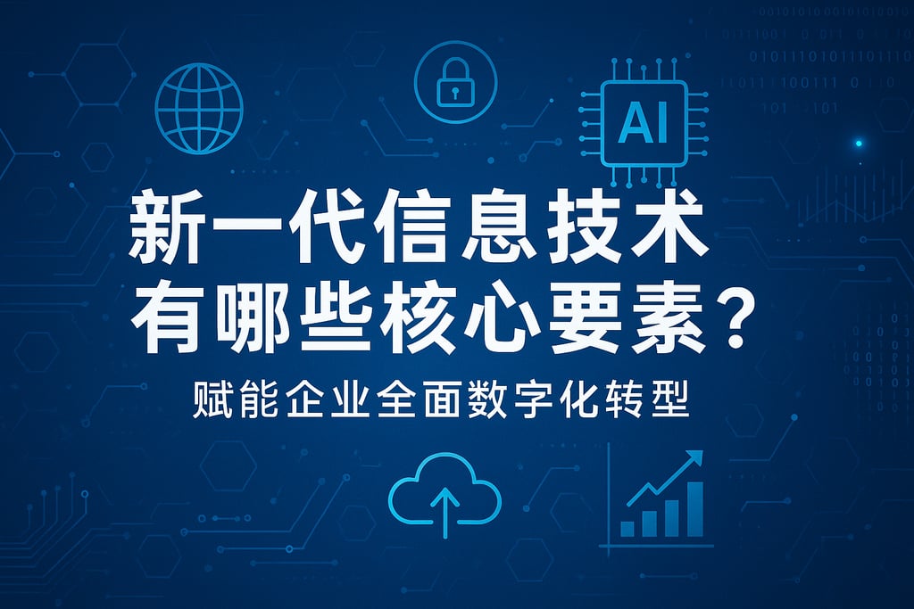 新一代信息技术有哪些核心要素？赋能企业全面数字化转型