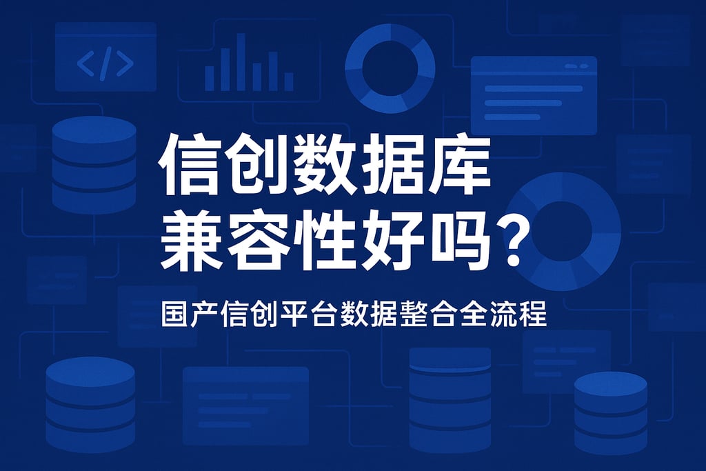 新创数据库兼容性好吗？国产信创平台数据整合全流程