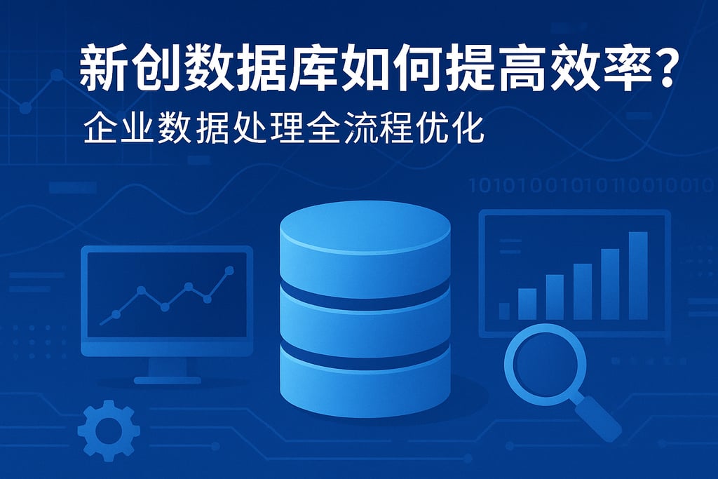 新创数据库如何提高效率？企业数据处理全流程优化