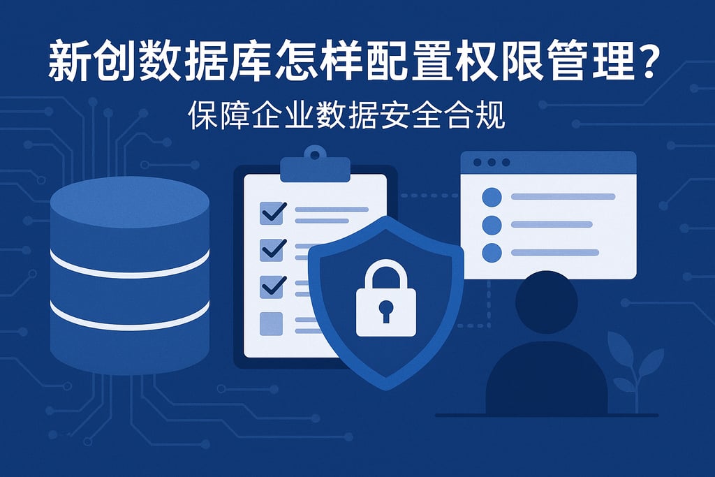 新创数据库怎样配置权限管理？保障企业数据安全合规