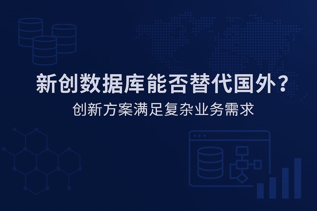 新创数据库能否替代国外？创新方案满足复杂业务需求