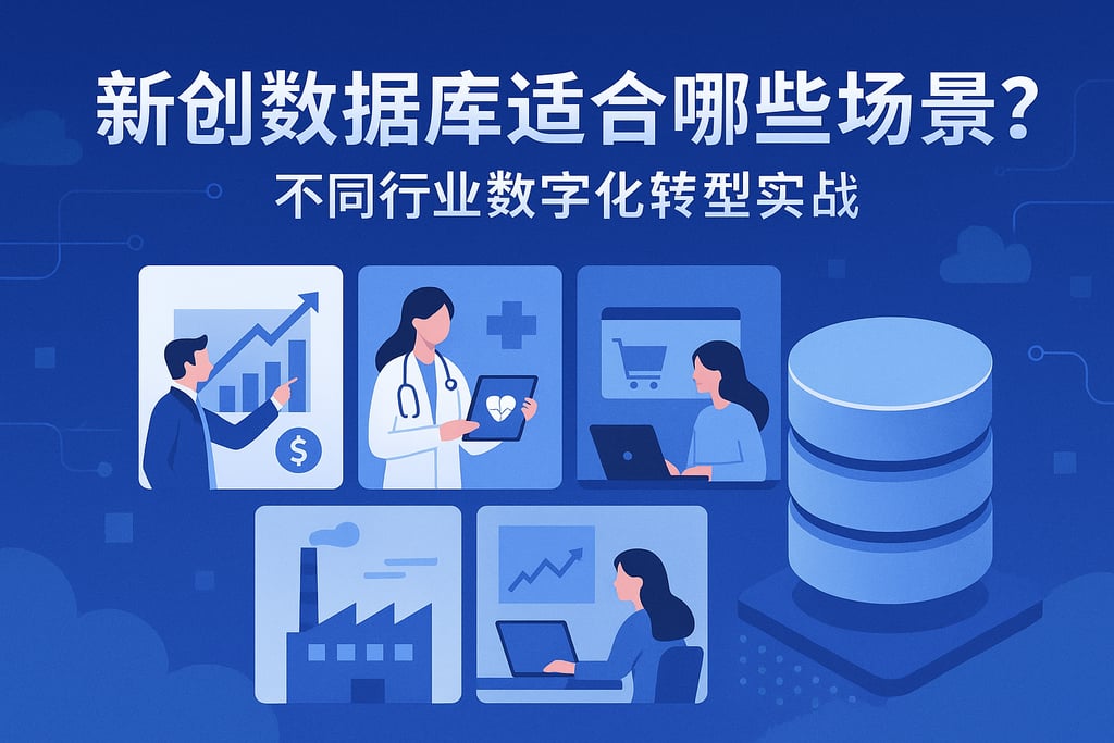 新创数据库适合哪些场景？不同行业数字化转型实战