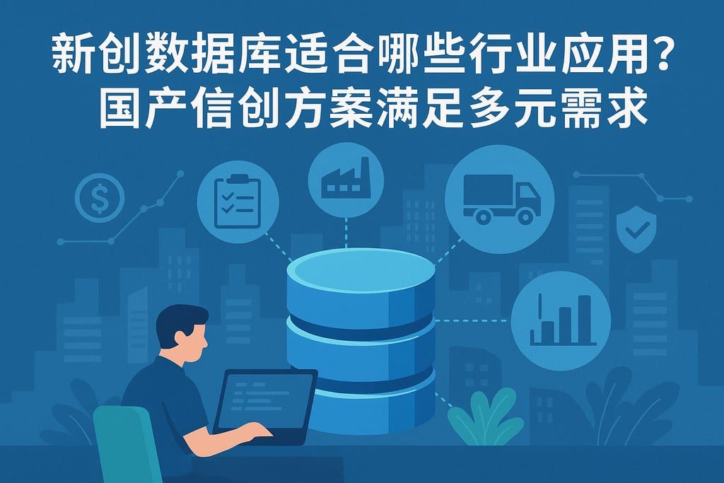 新创数据库适合哪些行业应用？国产信创方案满足多元需求