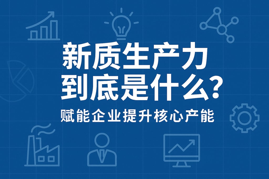 新质生产力到底是什么？赋能企业提升核心产能