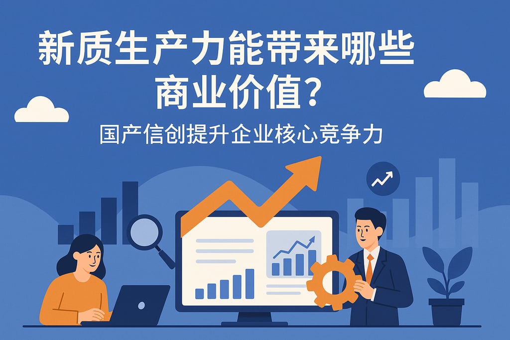 新质生产力能带来哪些商业价值？国产信创提升企业核心竞争力