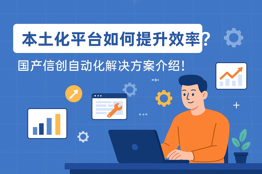本土化平台如何提升效率？国产信创自动化解决方案介绍！