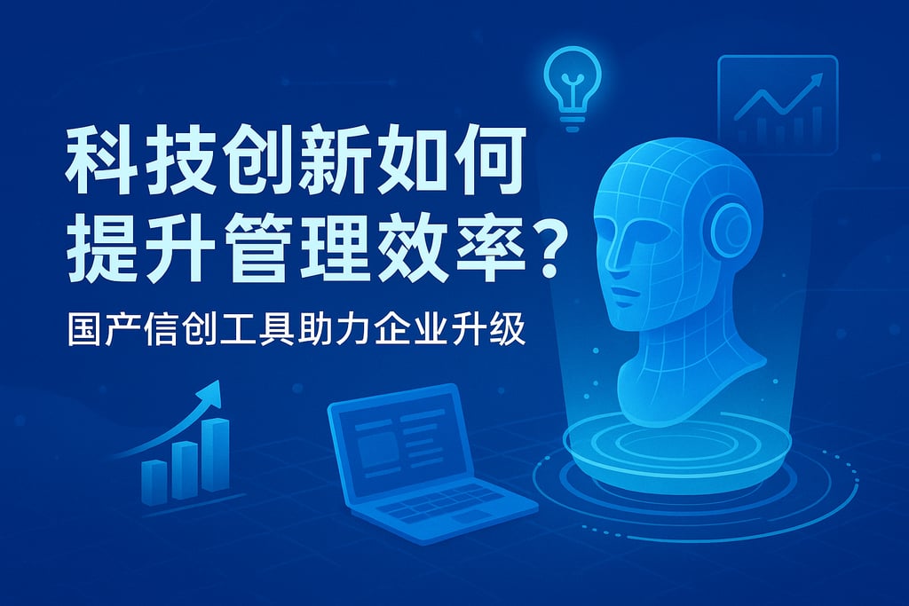 科技创新如何提升管理效率？国产信创工具助力企业升级