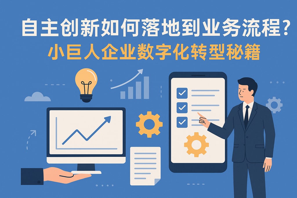 自主创新如何落地到业务流程？小巨人企业数字化转型秘籍