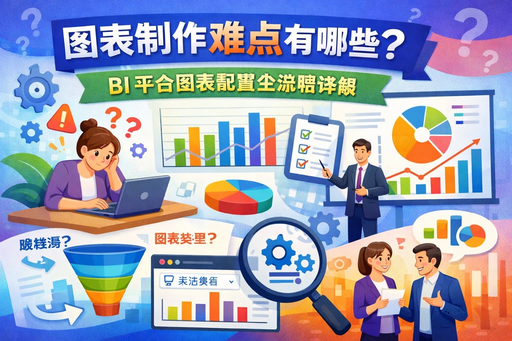 图表制作难点有哪些？BI平台图表配置全流程详解