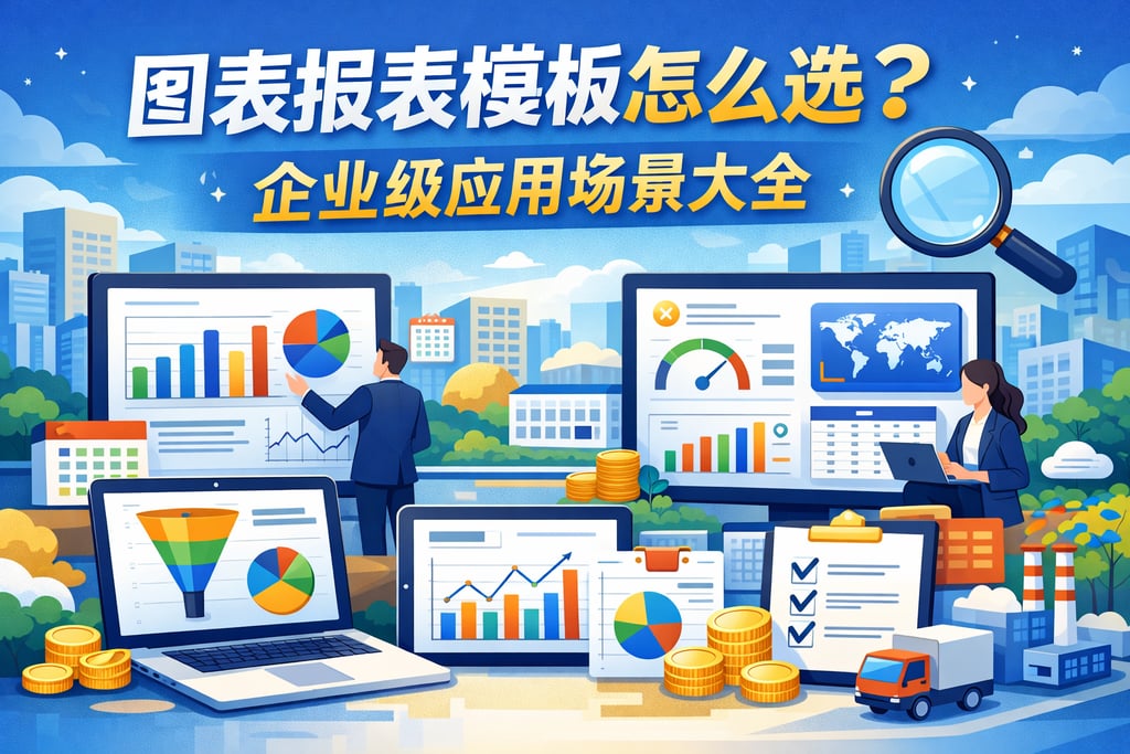 图表报表模板怎么选？企业级应用场景大全