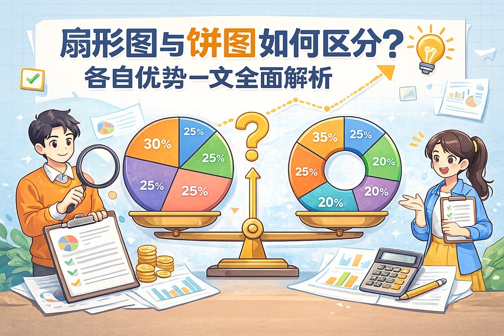 扇形图与饼图如何区分？各自优势一文全面解析