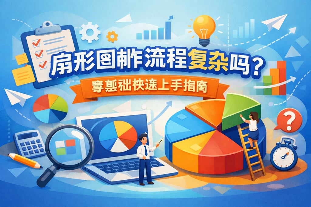 扇形图制作流程复杂吗？零基础快速上手指南