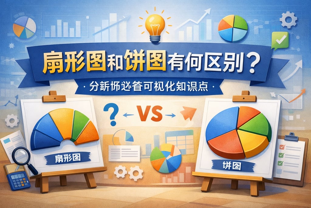 扇形图和饼图有何区别？分析师必备可视化知识点