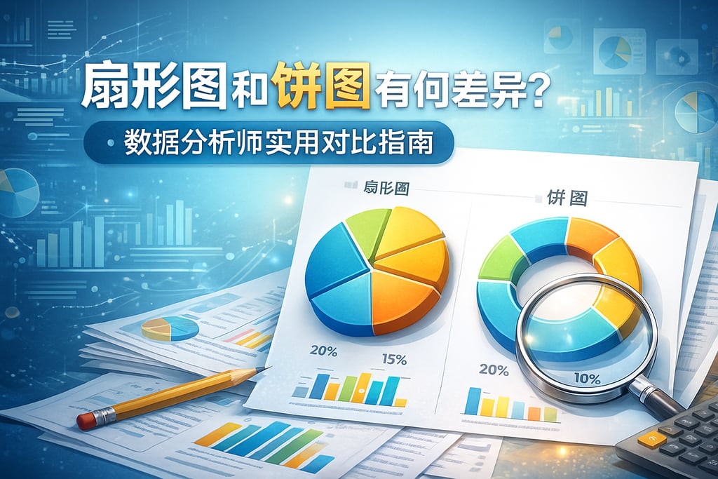 扇形图和饼图有何差异？数据分析师实用对比指南