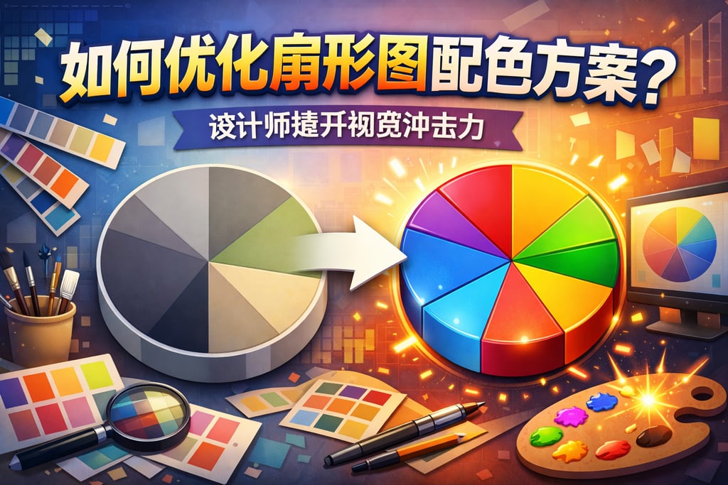 扇形图如何优化配色方案？设计师提升视觉冲击力
