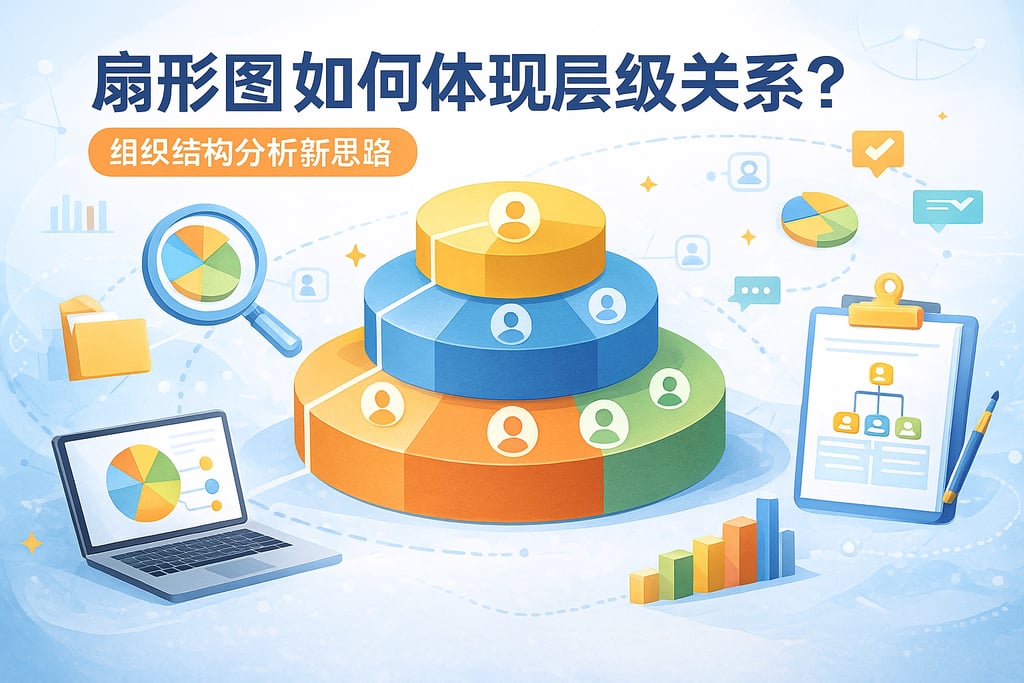 扇形图如何体现层级关系？组织结构分析新思路
