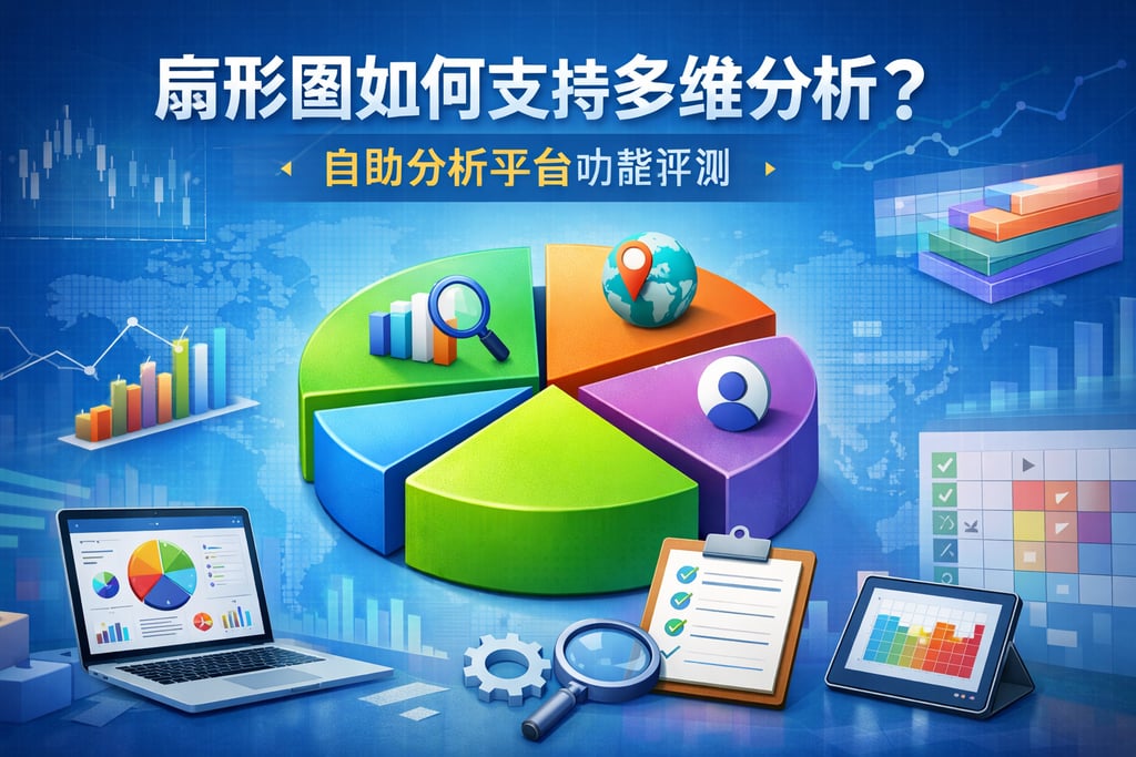 扇形图如何支持多维分析？自助分析平台功能评测