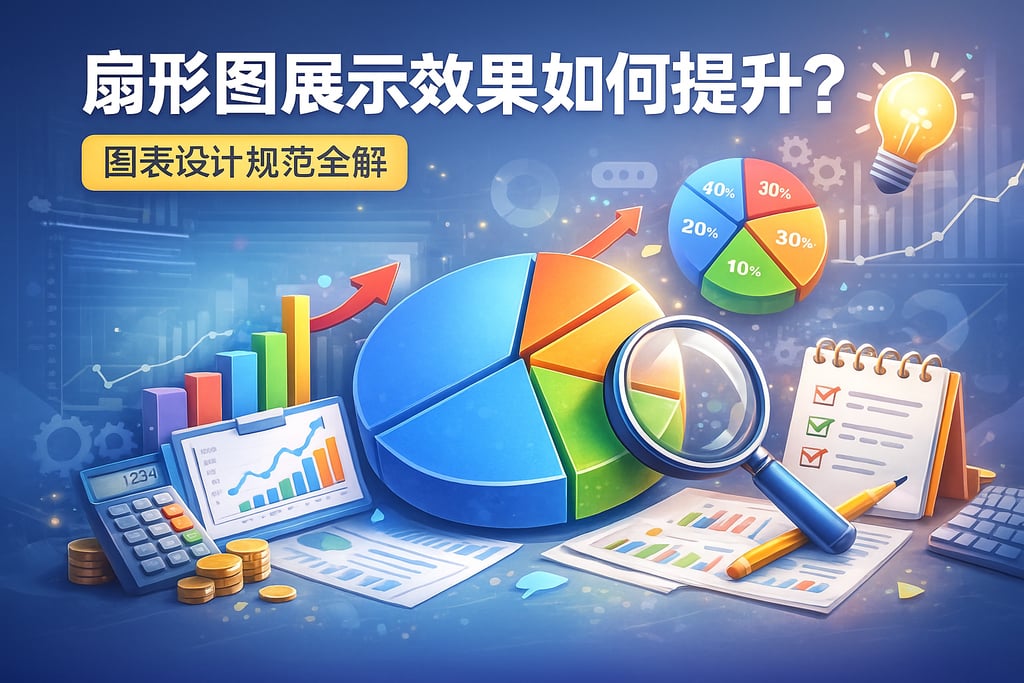 扇形图展示效果如何提升？图表设计规范全解