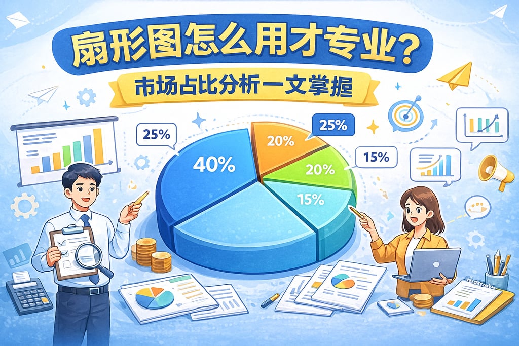 扇形图怎么用才专业？市场占比分析一文掌握