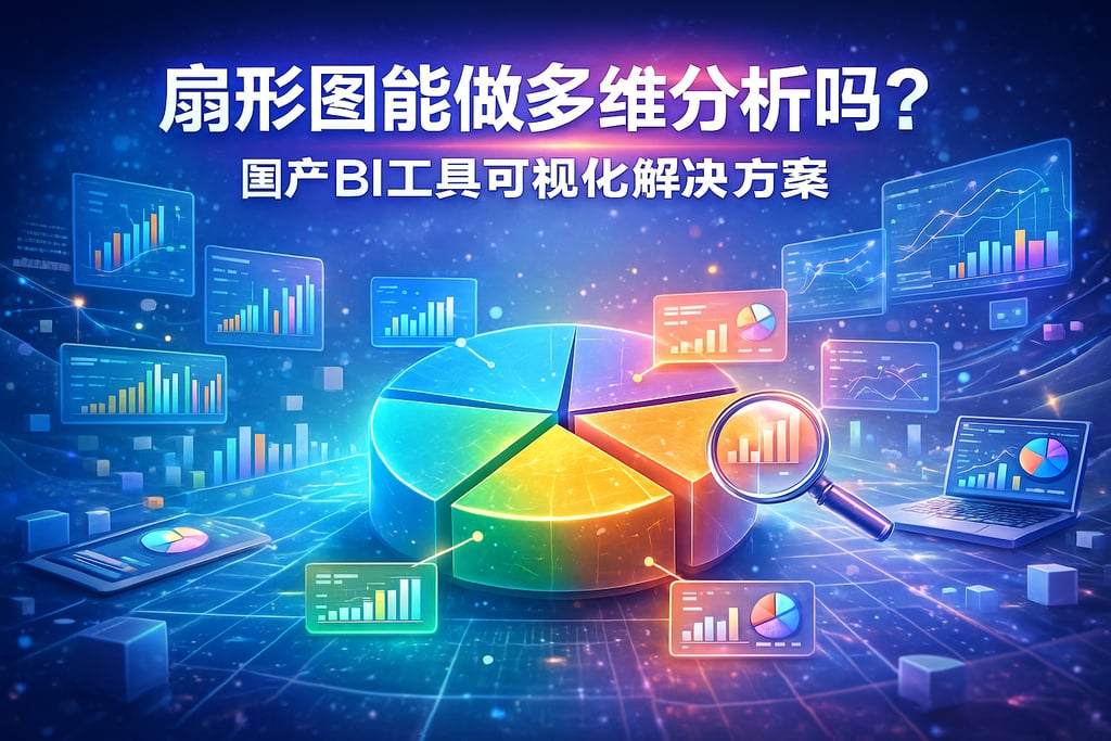 扇形图能做多维分析吗？国产BI工具可视化解决方案