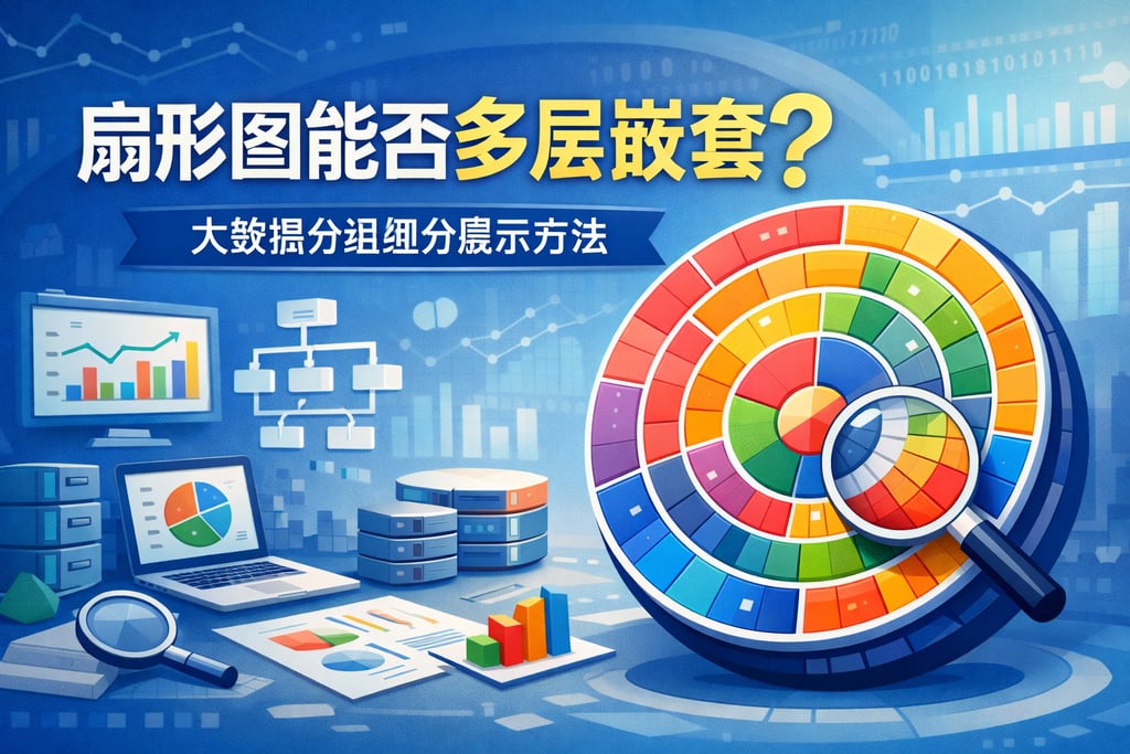 扇形图能否多层嵌套？大数据分组细分展示方法
