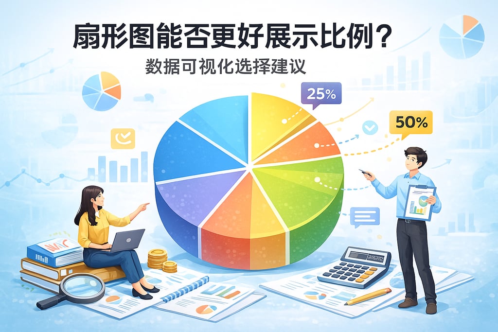 扇形图能否更好展示比例？数据可视化选择建议