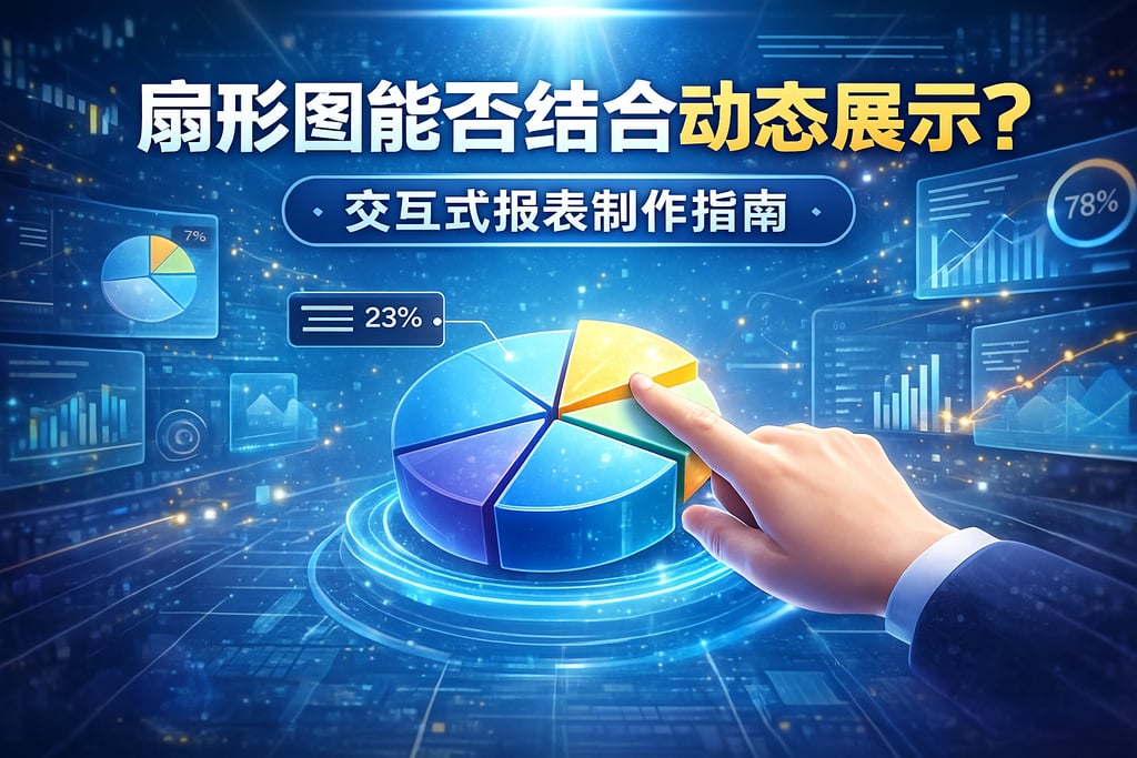 扇形图能否结合动态展示？交互式报表制作指南