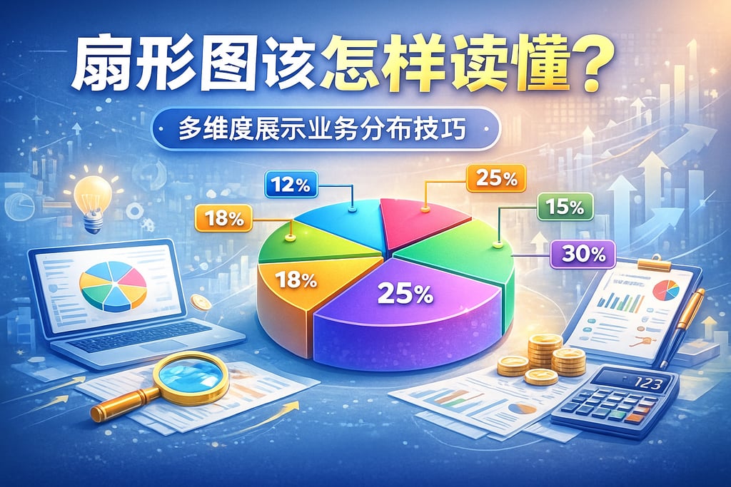 扇形图该怎样读懂？多维度展示业务分布技巧