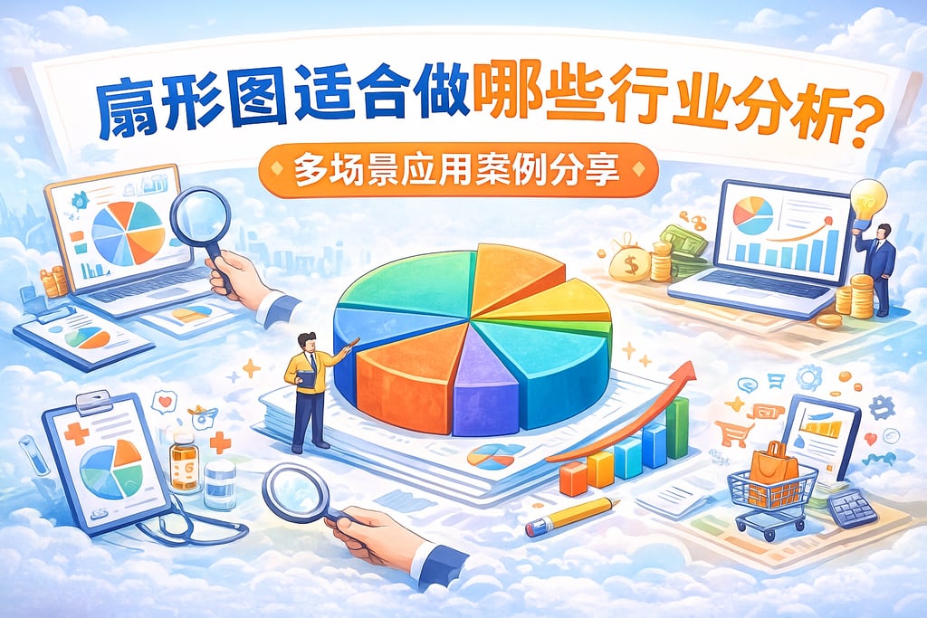 扇形图适合做哪些行业分析？多场景应用案例分享