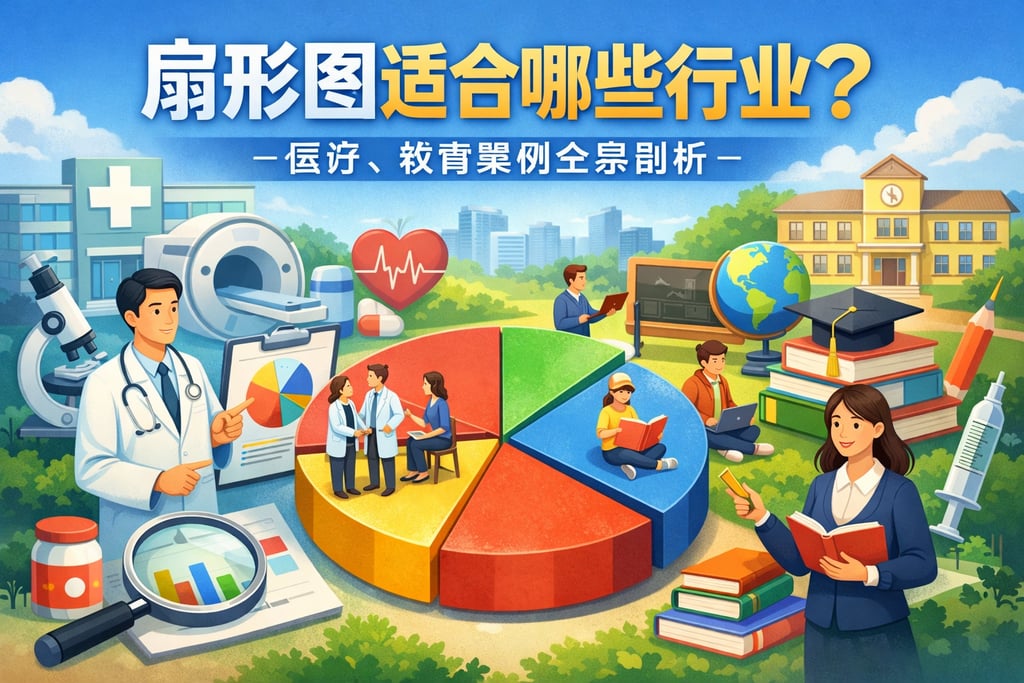 扇形图适合哪些行业？医疗、教育案例全景剖析