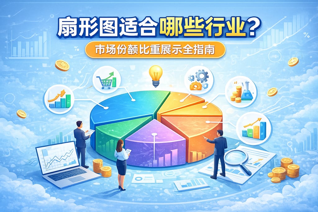 扇形图适合哪些行业？市场份额比重展示全指南