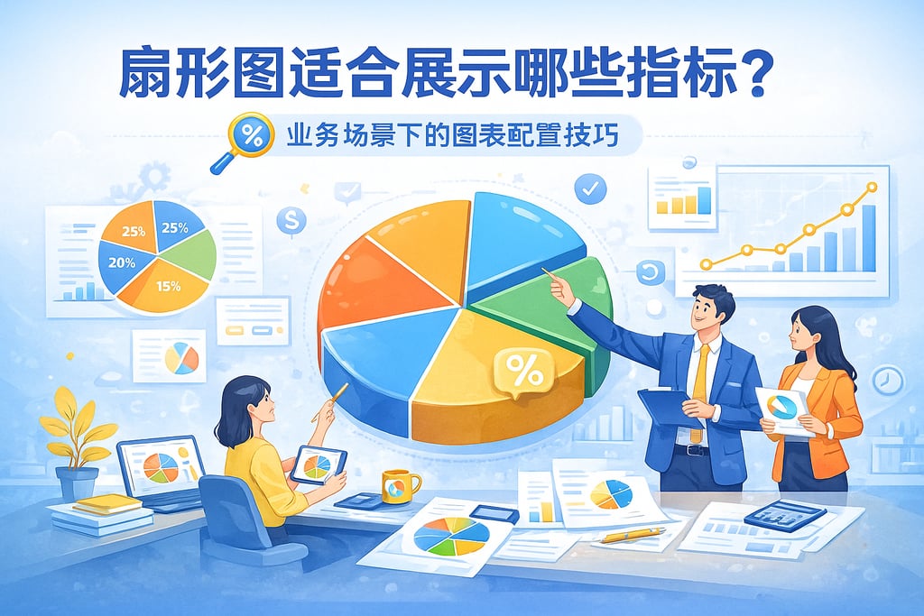 扇形图适合展示哪些指标？业务场景下图表配置技巧