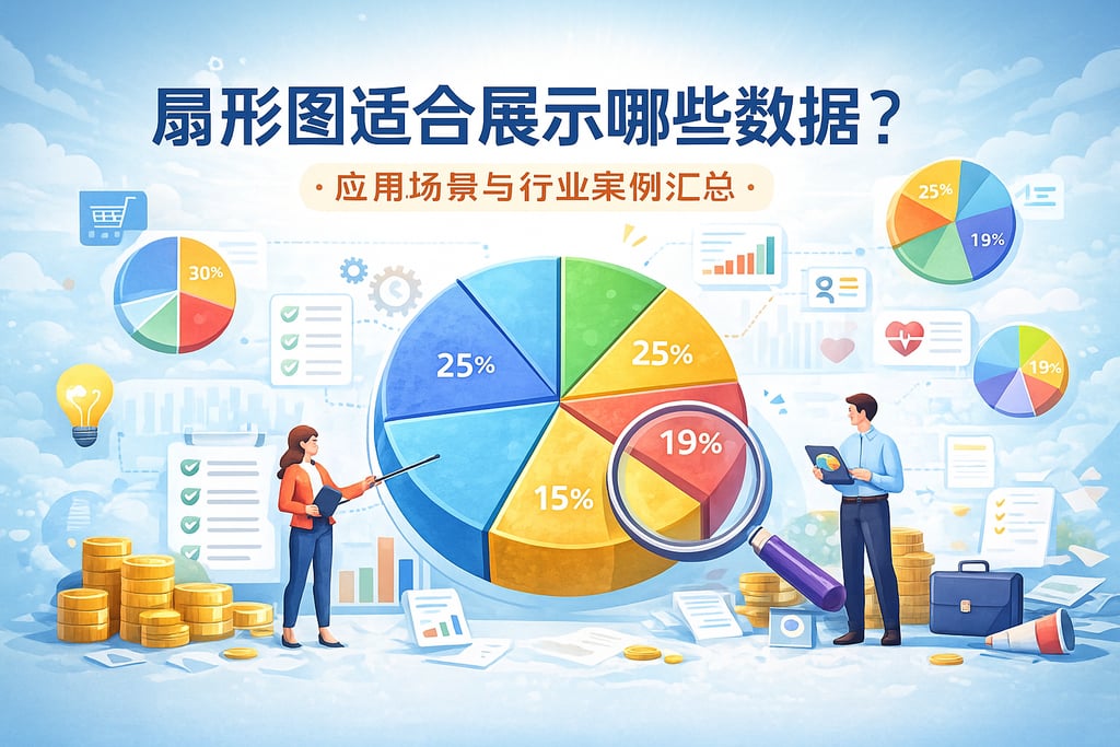 扇形图适合展示哪些数据？应用场景与行业案例汇总