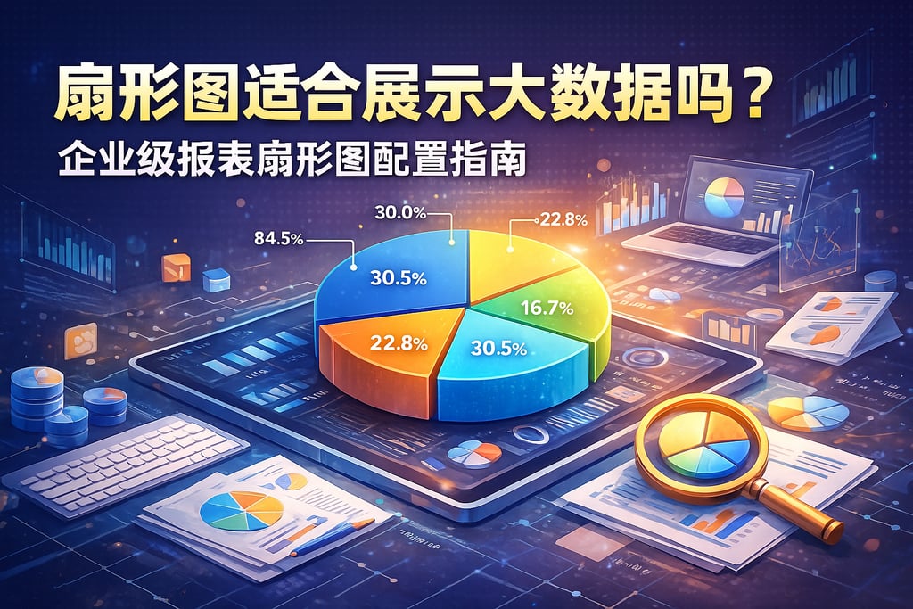 扇形图适合展示大数据吗？企业级报表扇形图配置指南