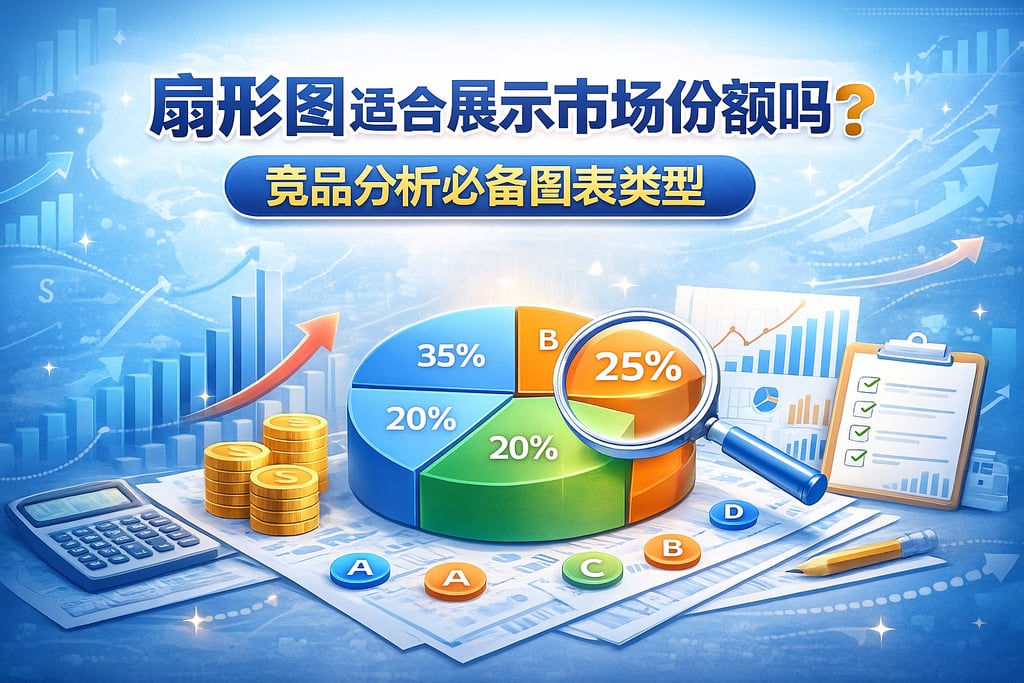 扇形图适合展示市场份额吗？竞品分析必备图表类型