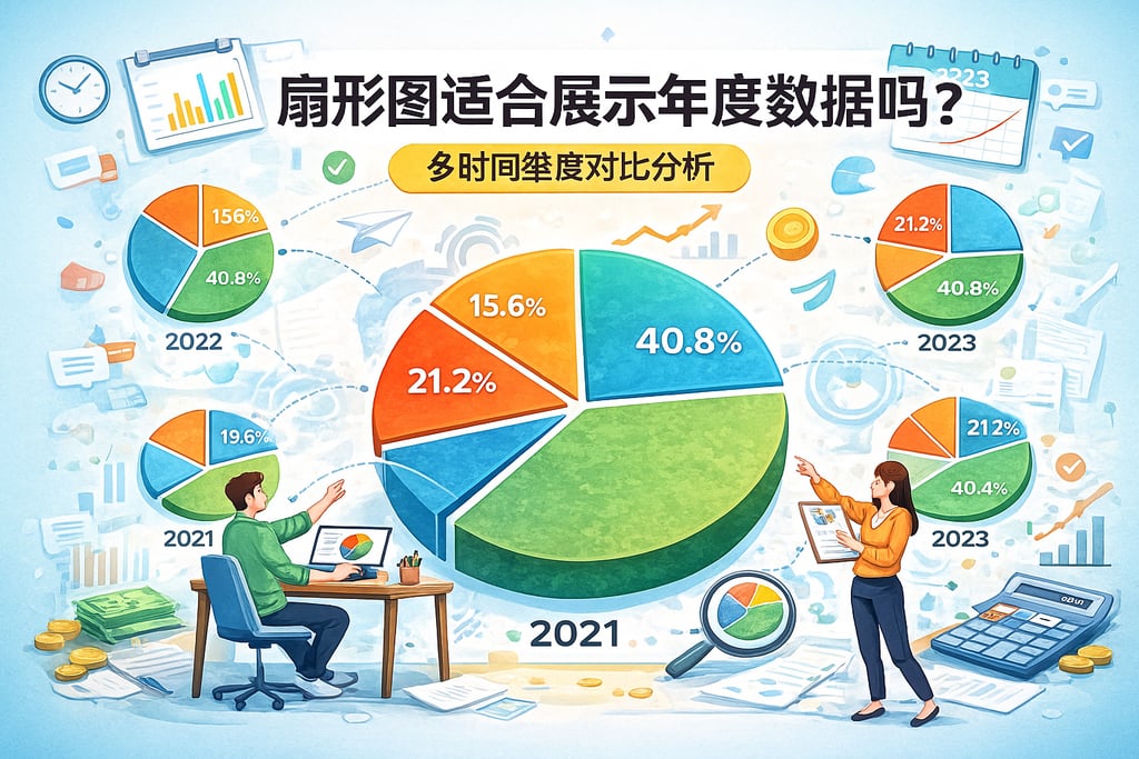 扇形图适合展示年度数据吗？多时间维度对比分析