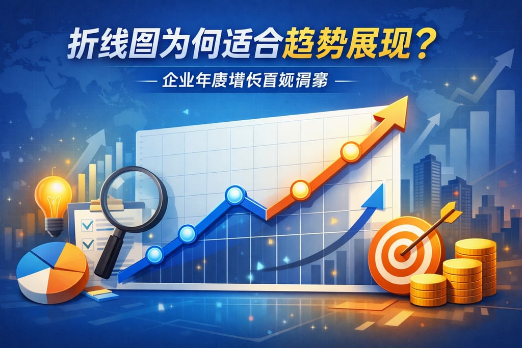 折线图为何适合趋势展现？企业年度增长直观洞察