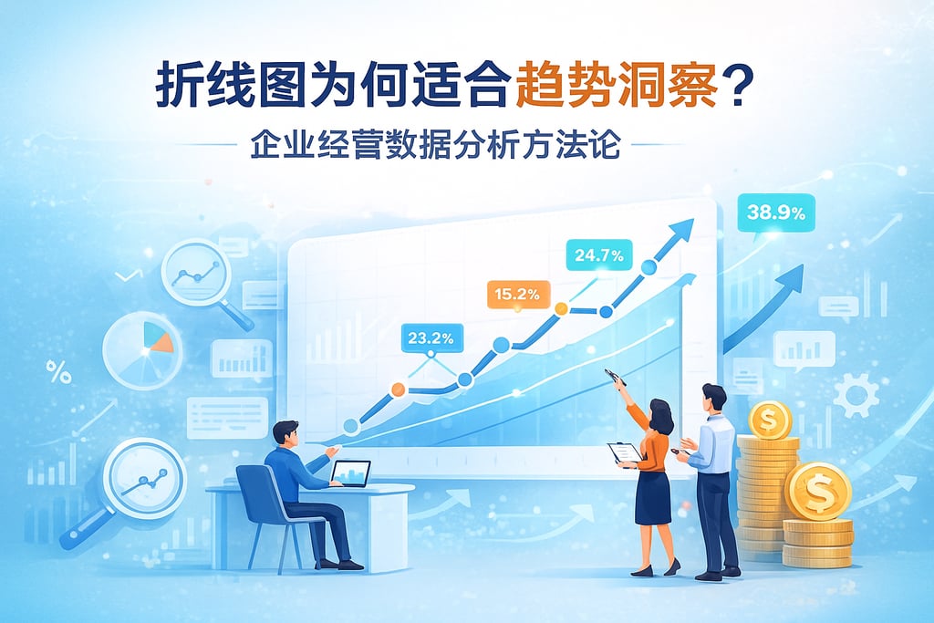 折线图为何适合趋势洞察？企业经营数据分析方法论