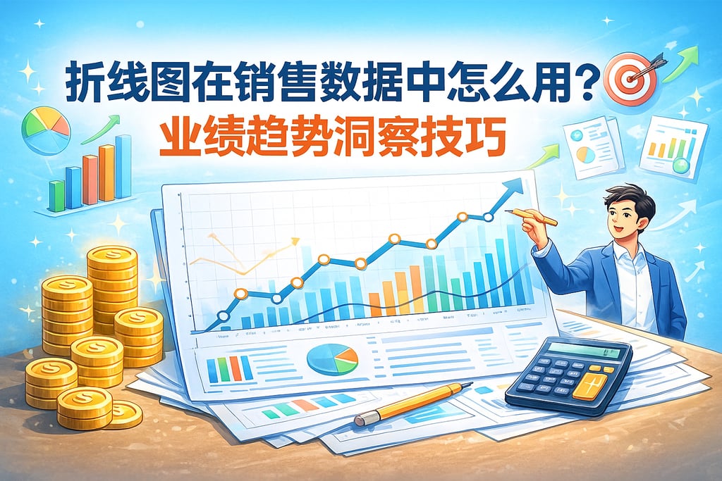折线图在销售数据中怎么用？业绩趋势洞察技巧
