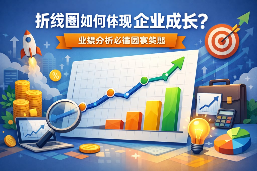 折线图如何体现企业成长？业绩分析必备图表类型