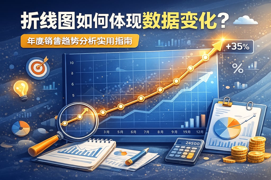 折线图如何体现数据变化？年度销售趋势分析实用指南
