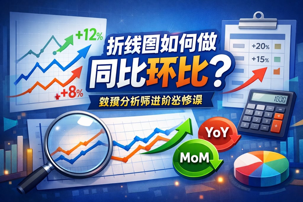 折线图如何做同比环比？数据分析师进阶必修课
