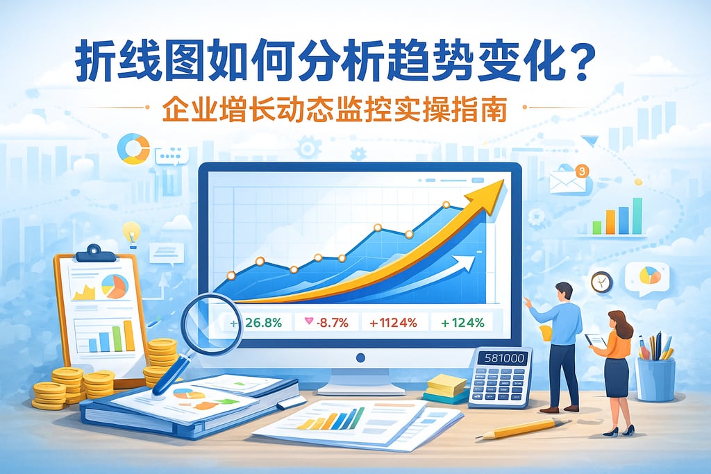 折线图如何分析趋势变化？企业增长动态监控实操指南
