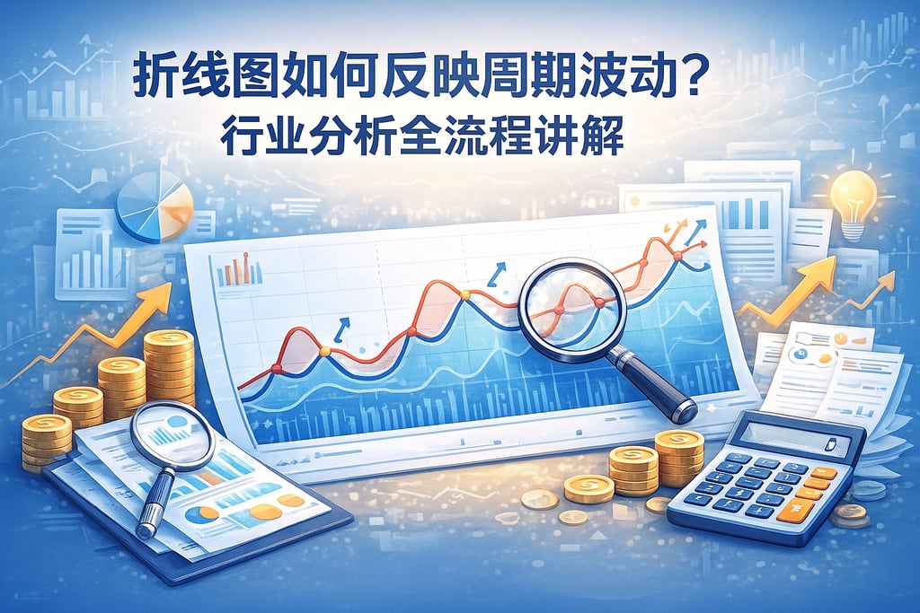 折线图如何反映周期波动？行业分析全流程讲解