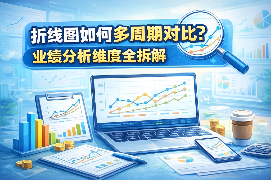 折线图如何多周期对比？业绩分析维度全拆解