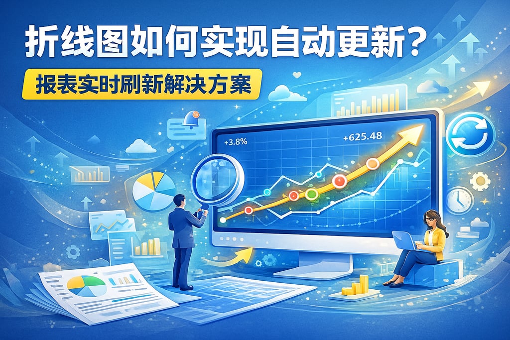 折线图如何实现自动更新？报表实时刷新解决方案