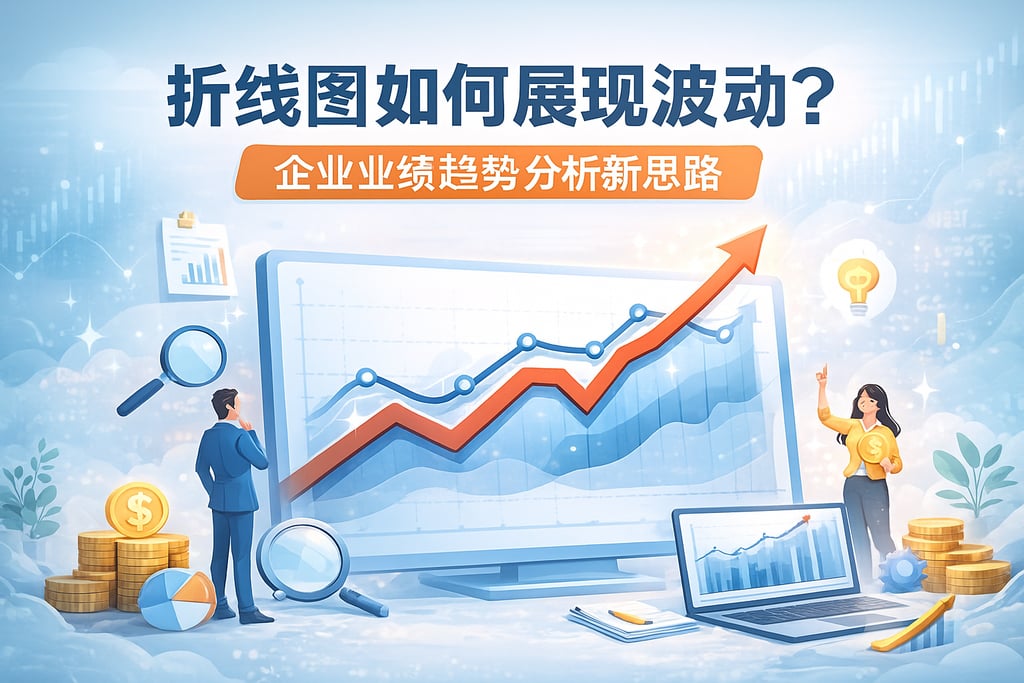 折线图如何展现波动？企业业绩趋势分析新思路