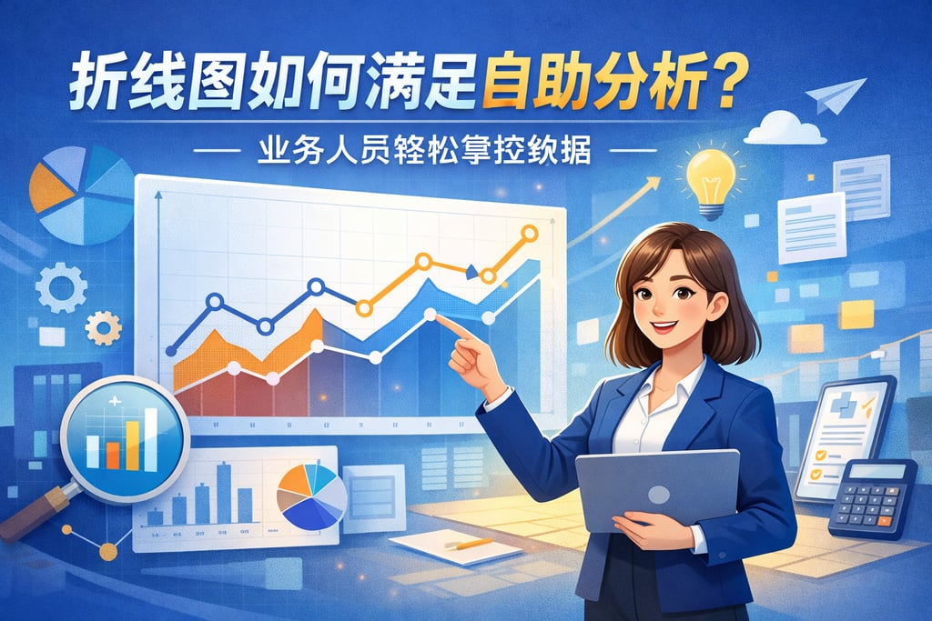 折线图如何满足自助分析？业务人员轻松掌控数据