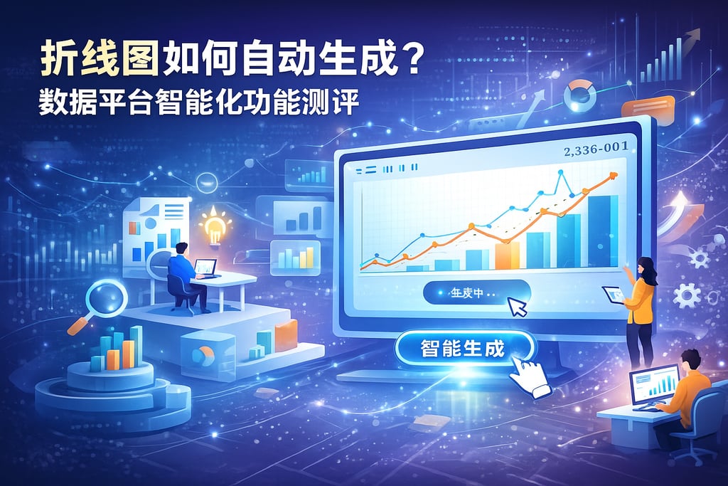 折线图如何自动生成？数据平台智能化功能测评