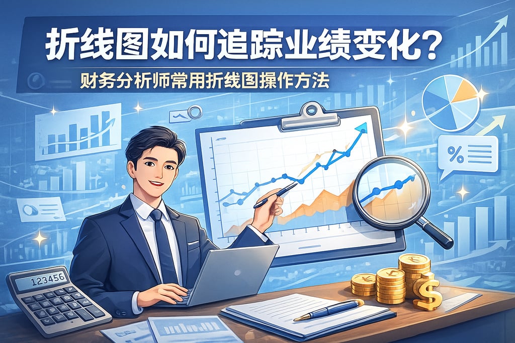 折线图如何追踪业绩变化？财务分析师常用折线图操作方法